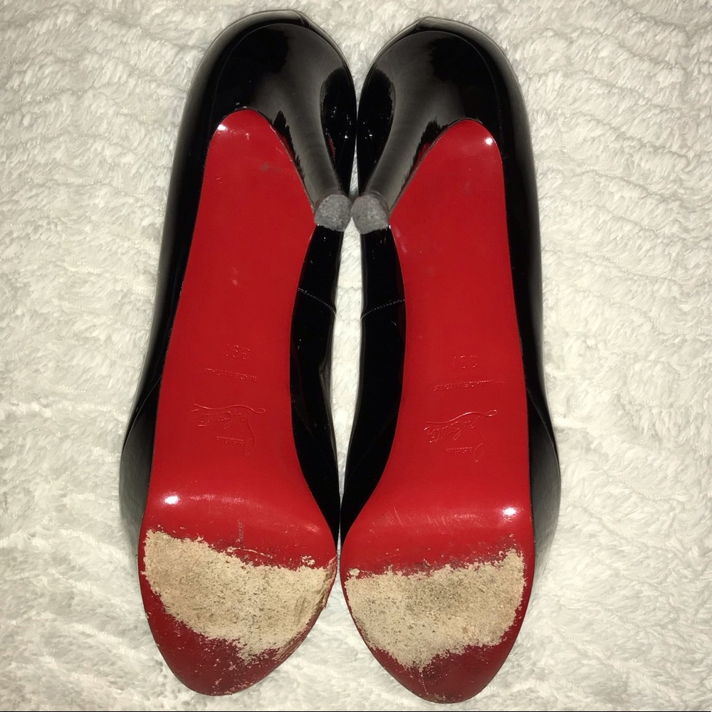 Christian Louboutin Patent Leather Pump Black 39.5 - Picture 8 of 8